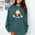 Halloween PE Teacher Ghosts Pumpkins Sports Lover Comfort Colors Sweatshirt Blue Spruce Halloween PE Teacher Ghosts Pumpkins Sports Lover Comfort Colors Sweatshirt Blue Spruce