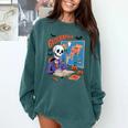 Halloween Skeleton Geography Teacher Pumpkin Bats Classroom Comfort Colors Sweatshirt Blue Spruce Halloween Skeleton Geography Teacher Pumpkin Bats Classroom Comfort Colors Sweatshirt Blue Spruce