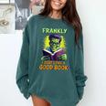 Halloween Teacher Librarian Frankenstein Reading Books Comfort Colors Sweatshirt Blue Spruce Halloween Teacher Librarian Frankenstein Reading Books Comfort Colors Sweatshirt Blue Spruce