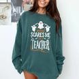 Halloween Teacher Nothing Scares Me Women Men Teachers Comfort Colors Sweatshirt Blue Spruce Halloween Teacher Nothing Scares Me Women Men Teachers Comfort Colors Sweatshirt Blue Spruce