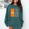 Halloween Teacher Shirt I Teach The Cutest Pumpkins In Patch Men Women Kids Comfort Colors Sweatshirt Blue Spruce