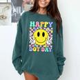 Happy Dot Day Shirts Teacher Student Girls Kids Smile Face Comfort Colors Sweatshirt Blue Spruce Happy Dot Day Shirts Teacher Student Girls Kids Smile Face Comfort Colors Sweatshirt Blue Spruce