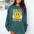 Happy Fri-Yay Teacher Friday Weekend School Comfort Colors Sweatshirt Blue Spruce Happy Fri-Yay Teacher Friday Weekend School Comfort Colors Sweatshirt Blue Spruce