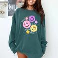 Happy To See Your Face Teacher Flower Back To School Comfort Colors Sweatshirt Blue Spruce Happy To See Your Face Teacher Flower Back To School Comfort Colors Sweatshirt Blue Spruce