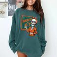 Haunted By 6-7 Six Seven 67 Math Teacher Halloween Skeleton Comfort Colors Sweatshirt Blue Spruce Haunted By 6-7 Six Seven 67 Math Teacher Halloween Skeleton Comfort Colors Sweatshirt Blue Spruce