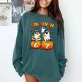 Haunted By 67 Boo Ghost Pumpkin Halloween Teacher Comfort Colors Sweatshirt Blue Spruce Haunted By 67 Boo Ghost Pumpkin Halloween Teacher Comfort Colors Sweatshirt Blue Spruce