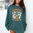 Haunted By 6x7 Math Teacher Halloween Pun Comfort Colors Sweatshirt Blue Spruce Haunted By 6x7 Math Teacher Halloween Pun Comfort Colors Sweatshirt Blue Spruce