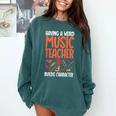 Having a Weird Music Teacher Builds Character Music Teacher Comfort Colors Sweatshirt Blue Spruce