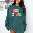 Head Start Team Homeschool Teacher Headstart Back To School Comfort Colors Sweatshirt Blue Spruce