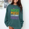 Hocus Pocus Everybody Focus Teacher Halloween Comfort Colors Sweatshirt Blue Spruce Hocus Pocus Everybody Focus Teacher Halloween Comfort Colors Sweatshirt Blue Spruce
