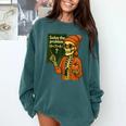 HUGvyn Halloween Skeleton Six Seven 67 Meme PEMDAS Teacher Comfort Colors Sweatshirt Blue Spruce HUGvyn Halloween Skeleton Six Seven 67 Meme PEMDAS Teacher Comfort Colors Sweatshirt Blue Spruce