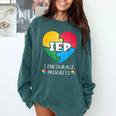 IEP I Encourage Progress Special Education School Teacher Comfort Colors Sweatshirt Blue Spruce IEP I Encourage Progress Special Education School Teacher Comfort Colors Sweatshirt Blue Spruce
