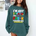 I'm Not Short I'm Pre-K Teacher Size Back To School Teacher Comfort Colors Sweatshirt Blue Spruce I'm Not Short I'm Pre-K Teacher Size Back To School Teacher Comfort Colors Sweatshirt Blue Spruce