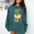 I Am Their Voice They Are My Heart Autism Awareness Teacher Comfort Colors Sweatshirt Blue Spruce