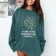 It's Fine I'm Fine Christmas Light Principal Teacher Xmas Men Women Comfort Colors Sweatshirt Blue Spruce It's Fine I'm Fine Christmas Light Principal Teacher Xmas Men Women Comfort Colors Sweatshirt Blue Spruce