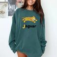 J Is For Jaguar ABC Alphabet T-Shirt For Teachers Students Comfort Colors Sweatshirt Blue Spruce