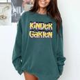 Kindergarten Pencil First Day Of School Teacher Toddler Kids Comfort Colors Sweatshirt Blue Spruce Kindergarten Pencil First Day Of School Teacher Toddler Kids Comfort Colors Sweatshirt Blue Spruce