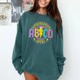 Kindergarten Rocks ABCD Back To School Rock Teacher Comfort Colors Sweatshirt Blue Spruce Kindergarten Rocks ABCD Back To School Rock Teacher Comfort Colors Sweatshirt Blue Spruce