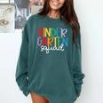 Kindergarten Squad Team Crew Teacher Back To School Comfort Colors Sweatshirt Blue Spruce Kindergarten Squad Team Crew Teacher Back To School Comfort Colors Sweatshirt Blue Spruce