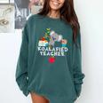 Koalafied Teacher Proud School Teacher Koala Cute T-Shirt Comfort Colors Sweatshirt Blue Spruce Koalafied Teacher Proud School Teacher Koala Cute T-Shirt Comfort Colors Sweatshirt Blue Spruce