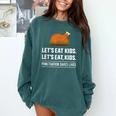 Let's Eat Kids Grammar For Thanksgiving Teacher Comfort Colors Sweatshirt Blue Spruce Let's Eat Kids Grammar For Thanksgiving Teacher Comfort Colors Sweatshirt Blue Spruce