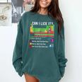 Can I Lick It Periodic Table Chart Science Teacher Cool Meme Comfort Colors Sweatshirt Blue Spruce Can I Lick It Periodic Table Chart Science Teacher Cool Meme Comfort Colors Sweatshirt Blue Spruce