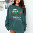 Can I Lick It Periodic Table Science Teacher Chemistry Comfort Colors Sweatshirt Blue Spruce