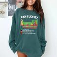 Can I Lick It Periodic Table Shirt Science Chemistry Teacher Comfort Colors Sweatshirt Blue Spruce