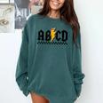Lightning Pencil Rock'n Roll ABCD Teacher Back To School Kid Comfort Colors Sweatshirt Blue Spruce Lightning Pencil Rock'n Roll ABCD Teacher Back To School Kid Comfort Colors Sweatshirt Blue Spruce