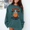 Mad Scientist Pumpkin Science Teacher Halloween Costume Kids Comfort Colors Sweatshirt Blue Spruce Mad Scientist Pumpkin Science Teacher Halloween Costume Kids Comfort Colors Sweatshirt Blue Spruce