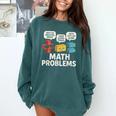 Math Problems Symbols Teacher Back To School Girl Boy Comfort Colors Sweatshirt Blue Spruce Math Problems Symbols Teacher Back To School Girl Boy Comfort Colors Sweatshirt Blue Spruce