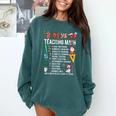 Math Teacher Christmas 12 Days Of Teaching Math Christmas Comfort Colors Sweatshirt Blue Spruce