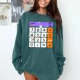 Math Teacher Halloween Costume Calculator Math Pun Comfort Colors Sweatshirt Blue Spruce