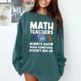 Mathematics Teachers Math Teacher For Men Women Comfort Colors Sweatshirt Blue Spruce Mathematics Teachers Math Teacher For Men Women Comfort Colors Sweatshirt Blue Spruce