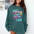Middle School Is My Jam Cute Teacher Shirt 80's 90's Styl Comfort Colors Sweatshirt Blue Spruce