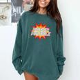 Mission Possible Motivational Inspirational School Teacher Comfort Colors Sweatshirt Blue Spruce