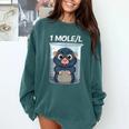 Mole Chemistry Chemist Student Science Teacher Comfort Colors Sweatshirt Blue Spruce