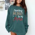Music Teacher Teaching Music Is My Forte For Music Lovers Comfort Colors Sweatshirt Blue Spruce Music Teacher Teaching Music Is My Forte For Music Lovers Comfort Colors Sweatshirt Blue Spruce
