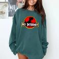 Nerdy No Internet Dinosaur Computer Science Teacher Comfort Colors Sweatshirt Blue Spruce Nerdy No Internet Dinosaur Computer Science Teacher Comfort Colors Sweatshirt Blue Spruce