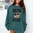Newtons First Law Physics Jokes Science Teacher Comfort Colors Sweatshirt Blue Spruce Newtons First Law Physics Jokes Science Teacher Comfort Colors Sweatshirt Blue Spruce