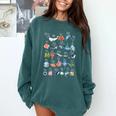 Ocean Animals Alphabet Cute Sea Life ABC Marine Kids Teacher Comfort Colors Sweatshirt Blue Spruce