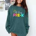 Oh Hey Pre-k Shirt Back To School Teachers Students Comfort Colors Sweatshirt Blue Spruce