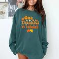 One Thankful PE Teacher Thanksgiving Fall Autumn Groovy Comfort Colors Sweatshirt Blue Spruce One Thankful PE Teacher Thanksgiving Fall Autumn Groovy Comfort Colors Sweatshirt Blue Spruce