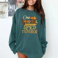 One Thankful Sped Teacher Cute Thanksgiving Women Comfort Colors Sweatshirt Blue Spruce One Thankful Sped Teacher Cute Thanksgiving Women Comfort Colors Sweatshirt Blue Spruce