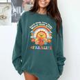 Paraprofessional Para Life Sun Flower Teacher Back To School Comfort Colors Sweatshirt Blue Spruce