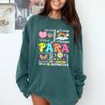 Paras Make It Possible Paraprofessional Paraeducator Teacher Comfort Colors Sweatshirt Blue Spruce Paras Make It Possible Paraprofessional Paraeducator Teacher Comfort Colors Sweatshirt Blue Spruce