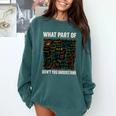 What Part Of Don't You Understand Math Teacher Comfort Colors Sweatshirt Blue Spruce What Part Of Don't You Understand Math Teacher Comfort Colors Sweatshirt Blue Spruce