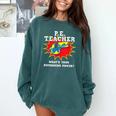 PE Physical Education Teacher Superhero Power School Comfort Colors Sweatshirt Blue Spruce PE Physical Education Teacher Superhero Power School Comfort Colors Sweatshirt Blue Spruce