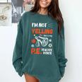 PE Teacher Voice PE Teacher School Fitness Class Comfort Colors Sweatshirt Blue Spruce PE Teacher Voice PE Teacher School Fitness Class Comfort Colors Sweatshirt Blue Spruce