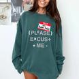 PEMDAS Math Teacher Halloween Costume Comfort Colors Sweatshirt Blue Spruce